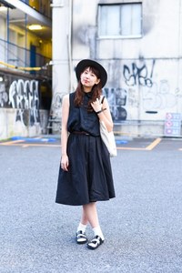 清水 優子さん - アメリカンアパレル(American Apparel)、ビームス(BEAMS)｜原宿ストリートスナップ - 写真1