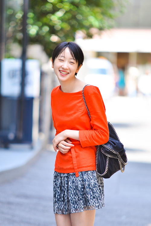 二村 佳奈さん - アー・ペー・セー(A.P.C.)、ザラ(ZARA)｜原宿ストリートスナップ - 写真4