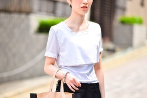 川畑 友美さん - メゾン マルタン マルジェラ(Maison Martin Margiela)、ジュンヤ ワタナベ(JUNYA WATANABE)｜原宿ストリートスナップ - 写真3