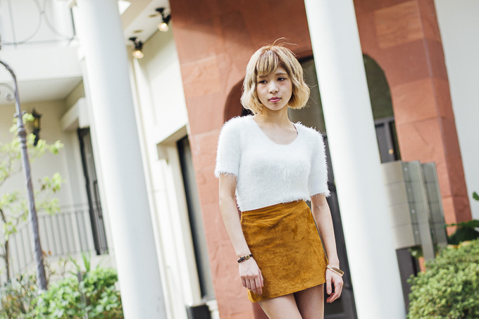 横谷 未里亜さん - アメリカンアパレル(American Apparel)、フォーエバー21(FOREVER21)｜原宿ストリートスナップ - 写真3