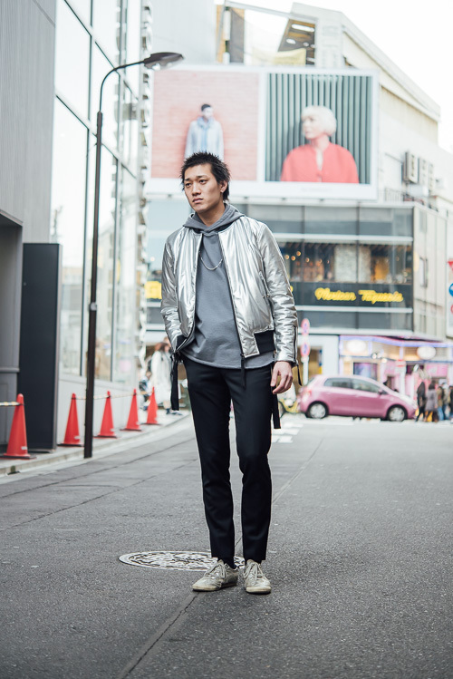 八坂 秀晃さん - ジョン ローレンス サリバン(JOHN LAWRENCE SULLIVAN)、オニツカタイガー(Onitsuka Tiger)｜原宿ストリートスナップ - 写真1