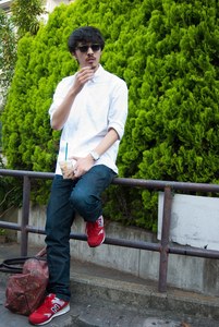 イソベさん - メゾン キツネ(Maison Kitsuné)、ロレックス(ROLEX)｜原宿ストリートスナップ - 写真1