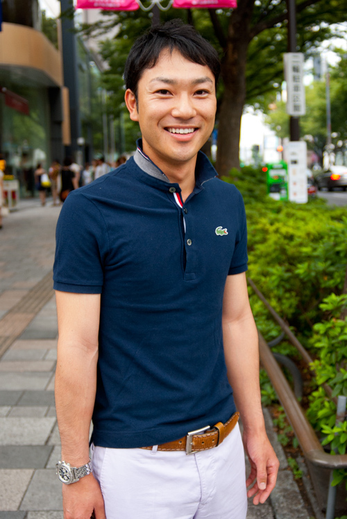 佐々木　美城さん - ブライトリング(BREITLING)、ラコステ(LACOSTE)｜青山・表参道ストリートスナップ3