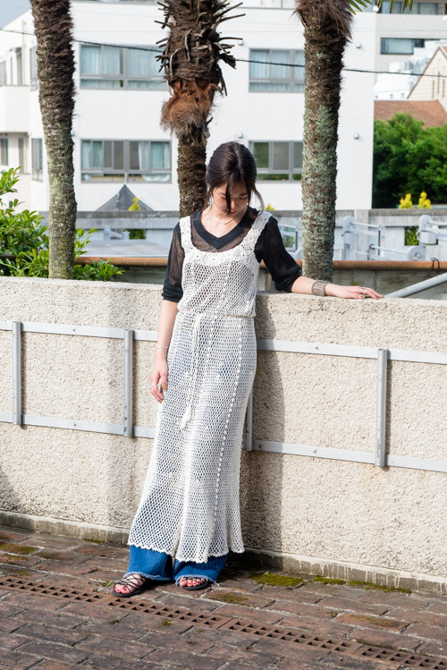 大山 涼夏さん - 古着(ユーズド)(USED)、プリュイ(PLUIE)｜青山・表参道ストリートスナップ - 写真1