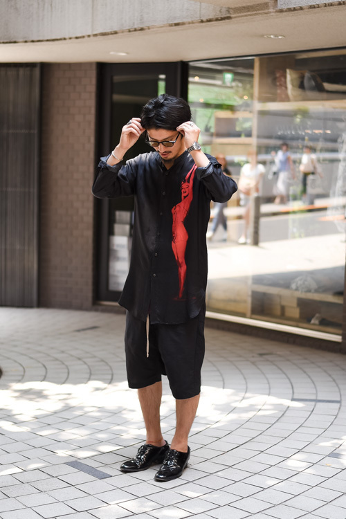 長坂 啓太郎さん - ドリス ヴァン ノッテン(DRIES VAN NOTEN)、リック・オウエンス(Rick Owens)｜青山・表参道ストリートスナップ - 写真2