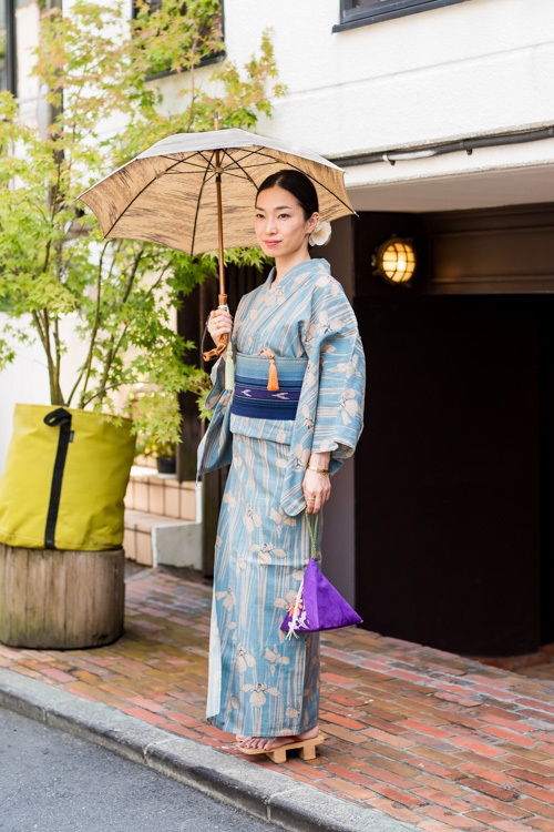 土村 真美さん - 竺仙(CHIKUSEN)、ヴィンテージ(vintage)｜青山・表参道ストリートスナップ - 写真1