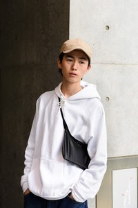 三浦 蒼稀さん - 古着(ユーズド)(USED)、ジェームス パース(JAMES PERSE)｜原宿ストリートスナップ - 写真1