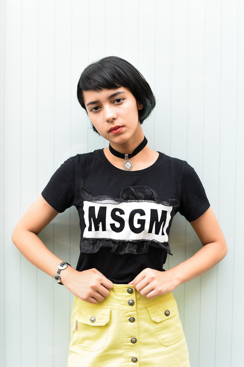 ラユミさん - エムエスジーエム(MSGM)、アメリカンアパレル(American Apparel)｜原宿ストリートスナップ - 写真1