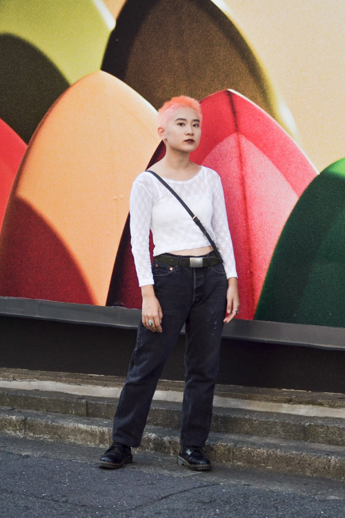 濱田 凪さん - 古着(ユーズド)(USED)、ドクターマーチン(Dr. Martens)｜原宿ストリートスナップ - 写真1