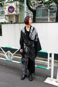 岡田 陽大さん - ヨウジヤマモト(Yohji Yamamoto)、古着(ユーズド)(USED)｜原宿ストリートスナップ - 写真1