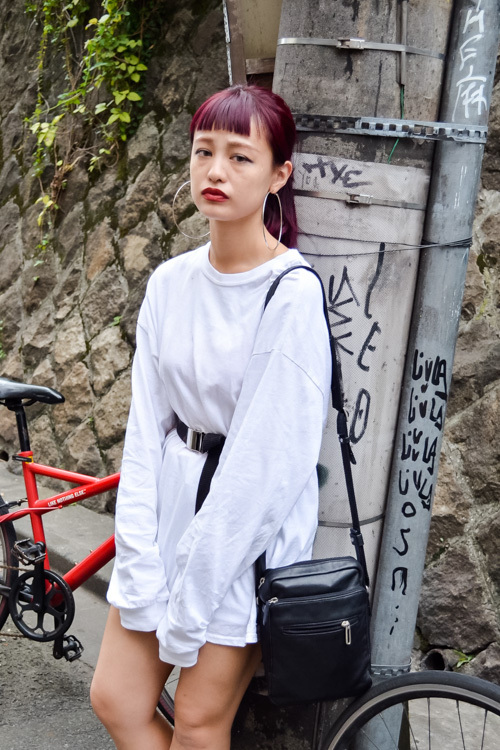 對馬 早紀さん - 古着(ユーズド)(USED)、ヴァンズ(Vans)｜原宿ストリートスナップ - 写真2