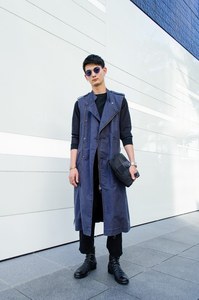 貝瀬 慎太郎さん - ヨウジヤマモト(Yohji Yamamoto)、アンユーズド(UNUSED)｜原宿ストリートスナップ - 写真1