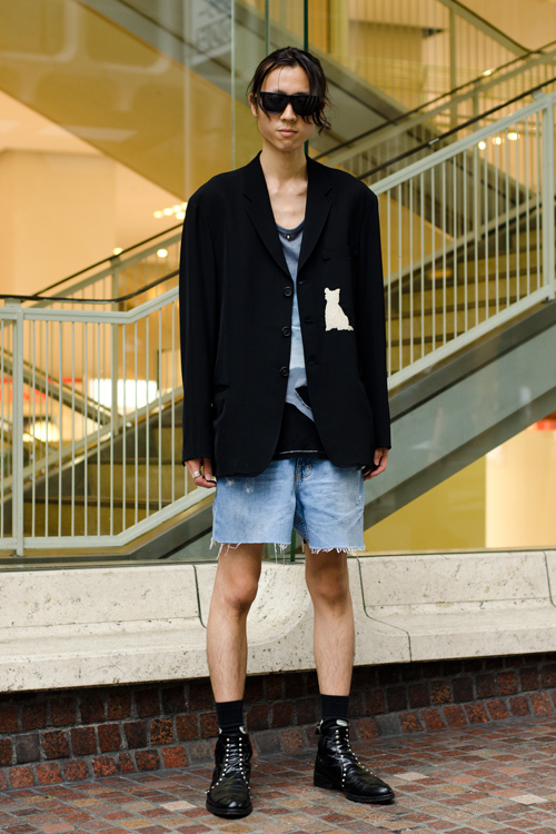 リョウスケさん - ヨウジヤマモト(Yohji Yamamoto)、コム デ ギャルソン(COMME des GARÇONS)｜渋谷ストリートスナップ - 写真1