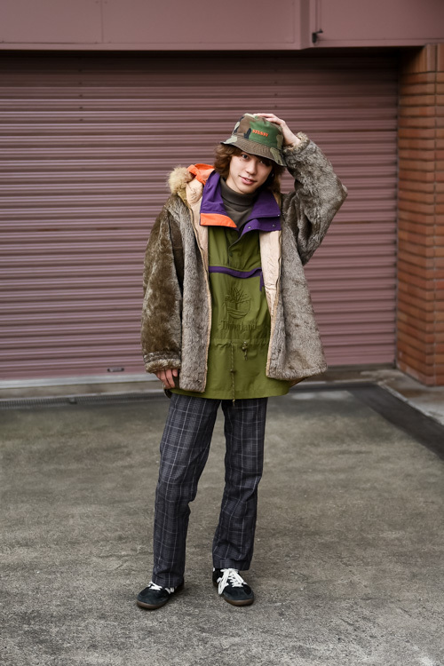 水野 真瑠さん - 古着(ユーズド)(USED)、ティンバーランド(Timberland)｜原宿ストリートスナップ - 写真1