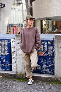 まゆさん - 古着(ユーズド)(USED)、ディッキーズ(Dickies)｜原宿ストリートスナップ - 写真1
