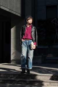 石川 瑠利子さん - スティーブン アラン(Steven Alan)、古着(ユーズド)(USED)｜六本木・広尾ストリートスナップ - 写真7