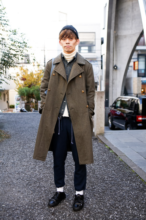 前田 隆太さん - カラー(kolor)、サカイ(sacai)｜原宿ストリートスナップ - 写真1