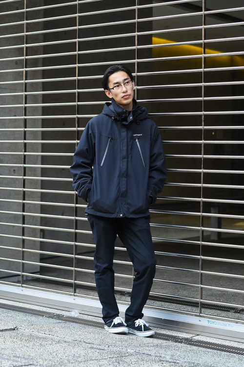 笠木 英輝さん - カーハート(CARHARTT)、ユニクロ(UNIQLO)｜青山・表参道ストリートスナップ - 写真1