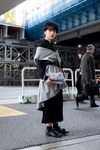 林崎 咲良さん - グリーン(green)、ブラック・コム デ ギャルソン(BLACK COMME des GARÇONS)｜渋谷ストリートスナップ1