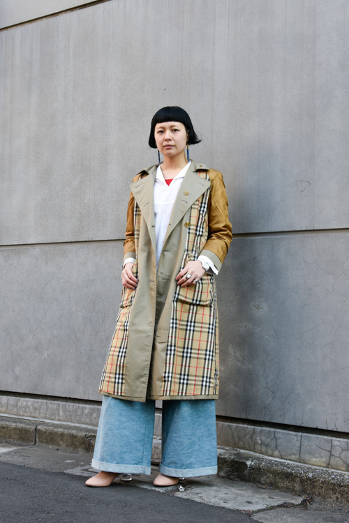 田島 歩さん - バーバリー(BURBERRY)、古着(ユーズド)(USED)｜原宿ストリートスナップ - 写真1