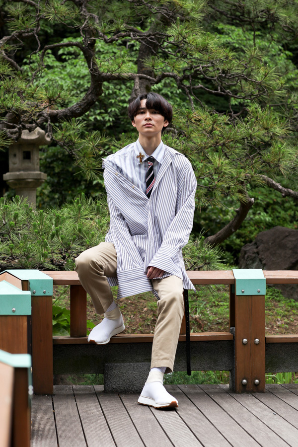 佐藤 一翔さん - ディッキーズ(Dickies)、アディダス(adidas)｜原宿ストリートスナップ - 写真1