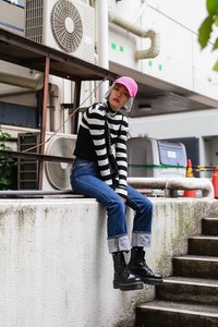 福山 美佑さん - 古着(ユーズド)(USED)、カルバン・クライン(Calvin Klein)｜原宿ストリートスナップ - 写真1