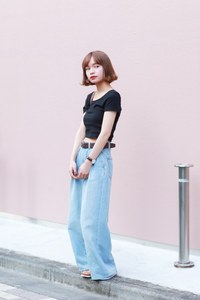 愛さん - エイチ＆エム(H&M)、ジーユー(GU)｜原宿ストリートスナップ - 写真1