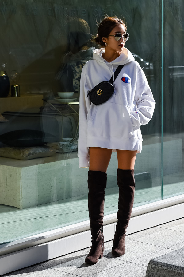 森 暖奈さん - チャンピオン(Champion)、グッチ(GUCCI)｜青山・表参道ストリートスナップ6