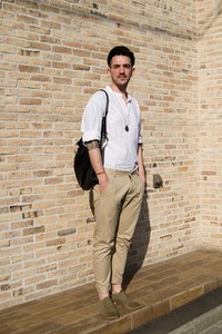 シリル バーラムさん - ザラ(ZARA)、ヴィンテージ(vintage)｜原宿ストリートスナップ - 写真1