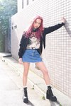 バーク アシュリーさん - ベルシュカ(Bershka)、ヴィンテージ(vintage)｜青山・表参道ストリートスナップ1