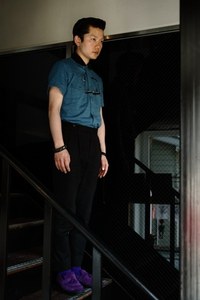 山田 豊幸さん - ジョン ローレンス サリバン(JOHN LAWRENCE SULLIVAN)、ジョージコックス(GEORGE COX)｜原宿ストリートスナップ - 写真5