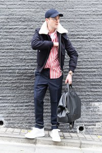 ミカエル カーン パニさん - アミ パリス(Ami Paris)、ディオール オム(DIOR HOMME)｜青山・表参道ストリートスナップ - 写真1