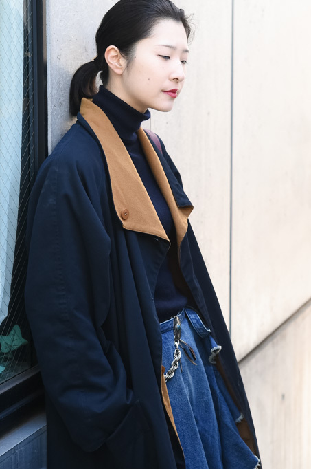 杉村 綾さん - ヨウジヤマモト(Yohji Yamamoto)、ユニクロ(UNIQLO)｜原宿ストリートスナップ - 写真1