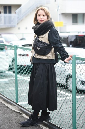 平 菜々さん - コロンビアスポーツウェア(Columbia)、ビームス(BEAMS)｜原宿ストリートスナップ - 写真1