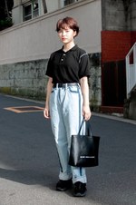 松本 亜瑠さん - アクネ(Acne)、コム デ ギャルソン(COMME des GARÇONS)｜原宿ストリートスナップ1