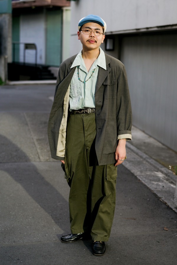 濱田 隼史さん - ドリス ヴァン ノッテン(DRIES VAN NOTEN)、古着(ユーズド)(USED)｜青山・表参道ストリートスナップ - 写真1