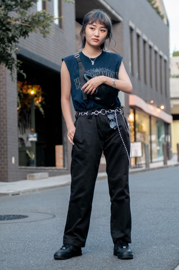 神藤 綾花さん - ハーレーダビッドソン(Harley-Davidson)、ディッキーズ(Dickies)｜原宿ストリートスナップ - 写真1