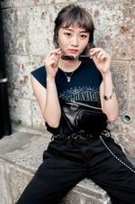 神藤 綾花さん - ハーレーダビッドソン(Harley-Davidson)、ディッキーズ(Dickies)｜原宿ストリートスナップ6