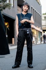 神藤 綾花さん - ハーレーダビッドソン(Harley-Davidson)、ディッキーズ(Dickies)｜原宿ストリートスナップ8