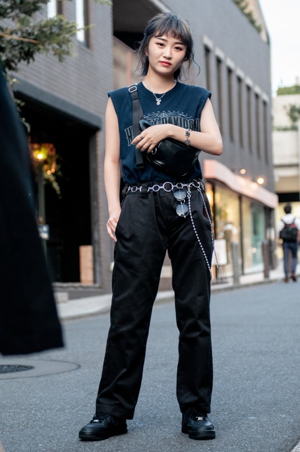 神藤 綾花さん - ハーレーダビッドソン(Harley-Davidson)、ディッキーズ(Dickies)｜原宿ストリートスナップ - 写真8