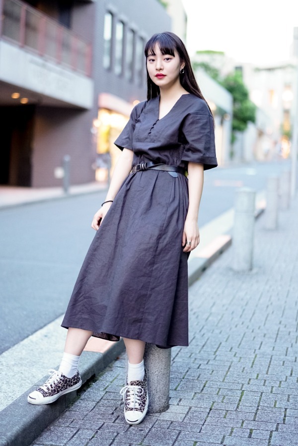 田中 奈都美さん - マウジー(MOUSSY)、コンバース(CONVERSE)｜青山・表参道ストリートスナップ - 写真1