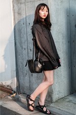 麻里衣さん - 古着(ユーズド)(USED)、チャコ(CHACO)｜原宿ストリートスナップ4