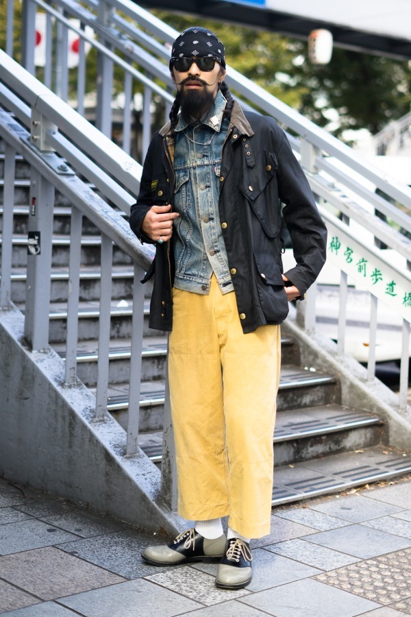 田畑 佑涼さん バブアー Barbour リーバイス Levi S 原宿ストリートスナップ ファッションプレス