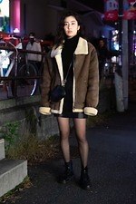 野澤 彩乃さん - 古着(ユーズド)(USED)、ユニクロ(UNIQLO)｜渋谷ストリートスナップ1