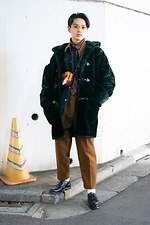井川 昴紀さん - ジュンヤ ワタナベ(JUNYA WATANABE)、アー・ペー・セー(A.P.C.)｜渋谷ストリートスナップ1