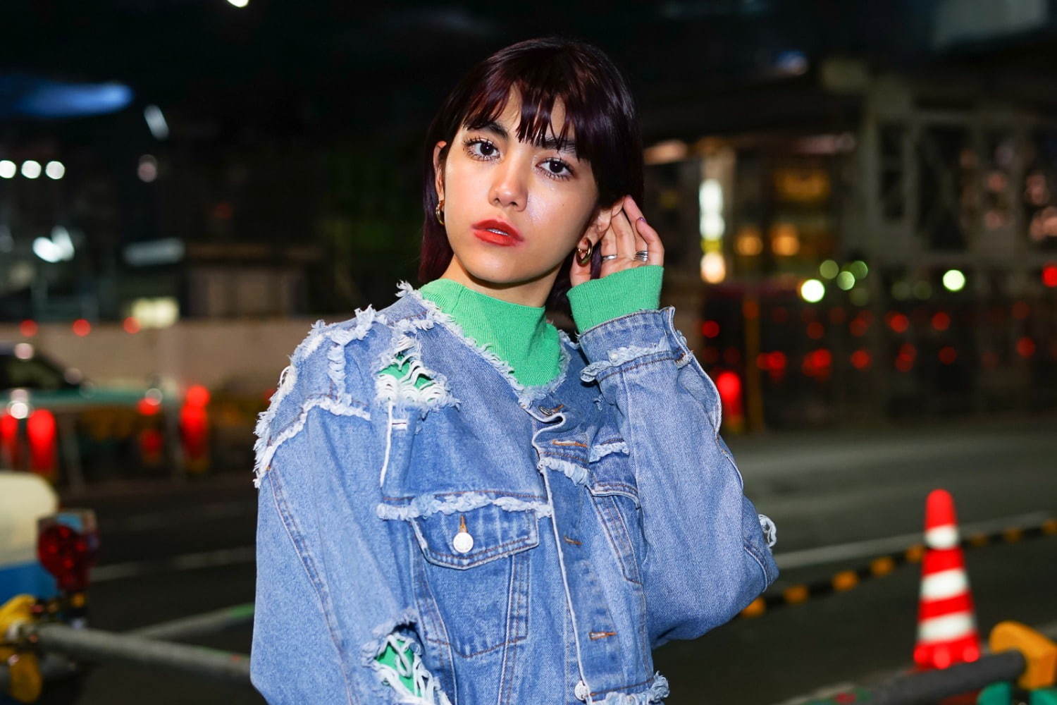 美南 レイラさん - スライ(SLY)、マウジー(MOUSSY)｜渋谷ストリートスナップ5