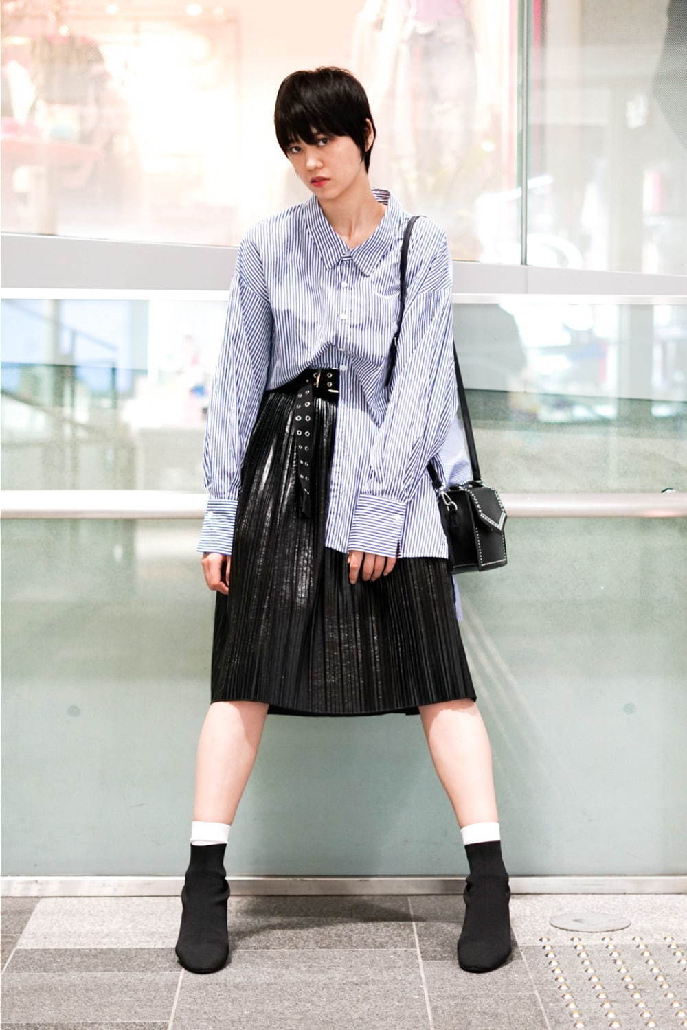 占部 朱乃さん - ザラ(ZARA)、ベルシュカ(Bershka)｜渋谷ストリートスナップ2