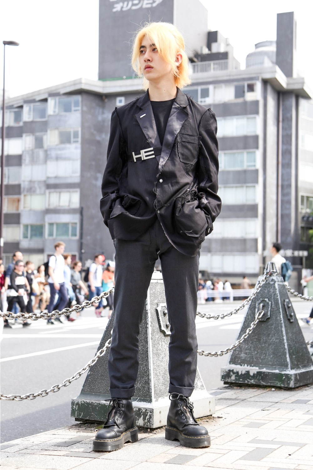 坂本 樹亮さん - リック・オウエンス(Rick Owens)、古着(ユーズド)(USED)｜渋谷ストリートスナップ - 写真1