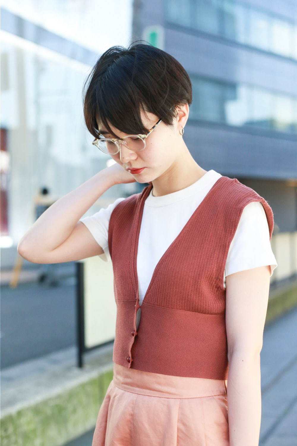 細川 めぐみさん - ビューティー＆ユース ユナイテッドアローズ(BEAUTY&YOUTH UNITED ARROWS)、ユニクロ(UNIQLO)｜原宿ストリートスナップ - 写真3