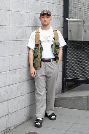 コバヤシ リクさん - コロンビアスポーツウェア(Columbia)、ア ベイシング エイプ(A BATHING APE)｜渋谷ストリートスナップ - 写真1